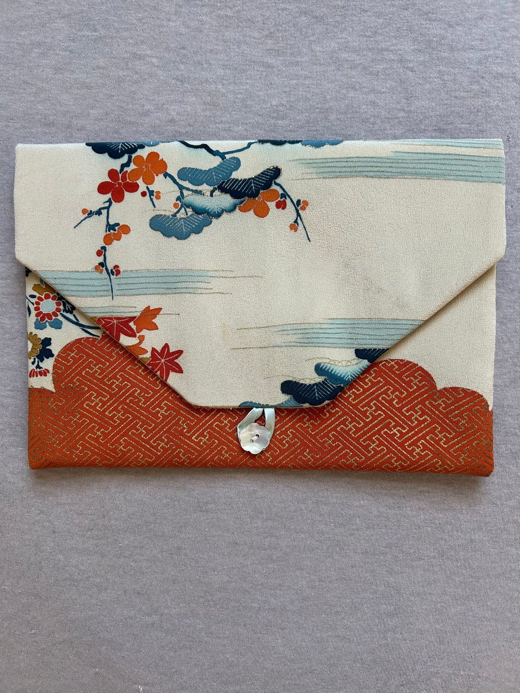 Vintage Silk Kimono Lingerie Travel Bag
