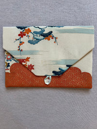 Vintage Silk Kimono Lingerie Travel Bag