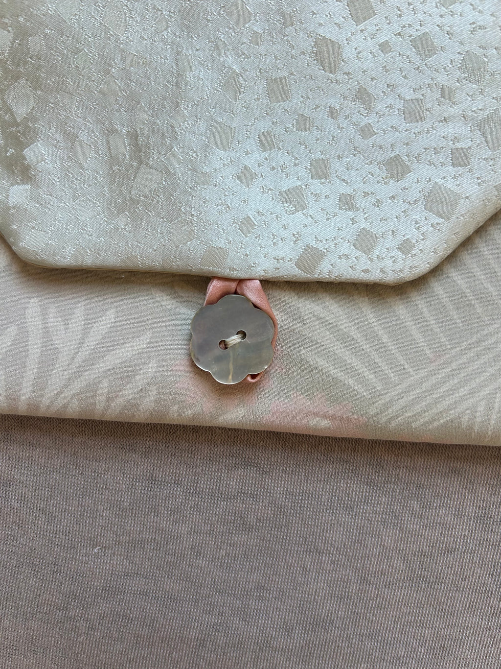 Vintage Silk Kimono Lingerie Travel Bag