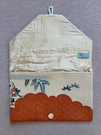 Vintage Silk Kimono Lingerie Travel Bag
