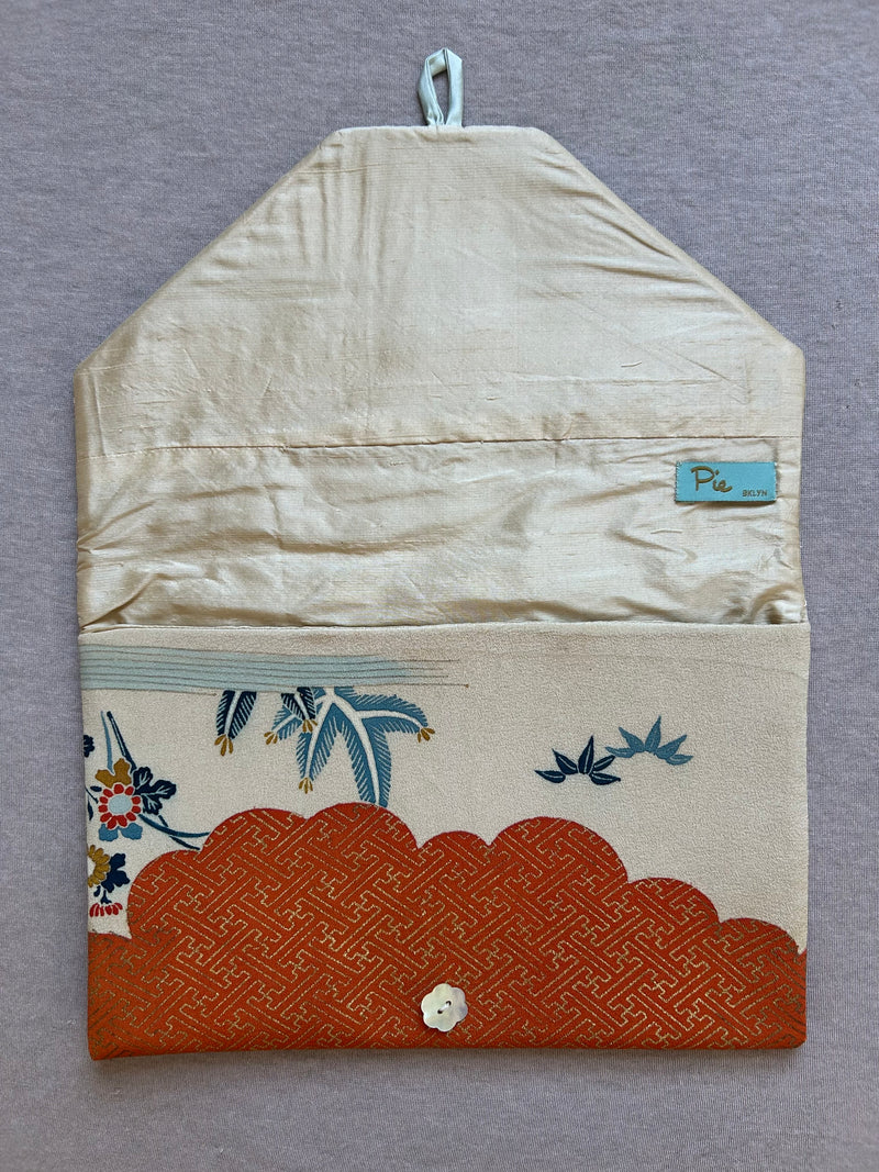 Vintage Silk Kimono Lingerie Travel Bag