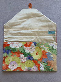 Vintage Silk/Rayon Kimono Lingerie Travel Bag