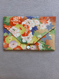 Vintage Silk/Rayon Kimono Lingerie Travel Bag