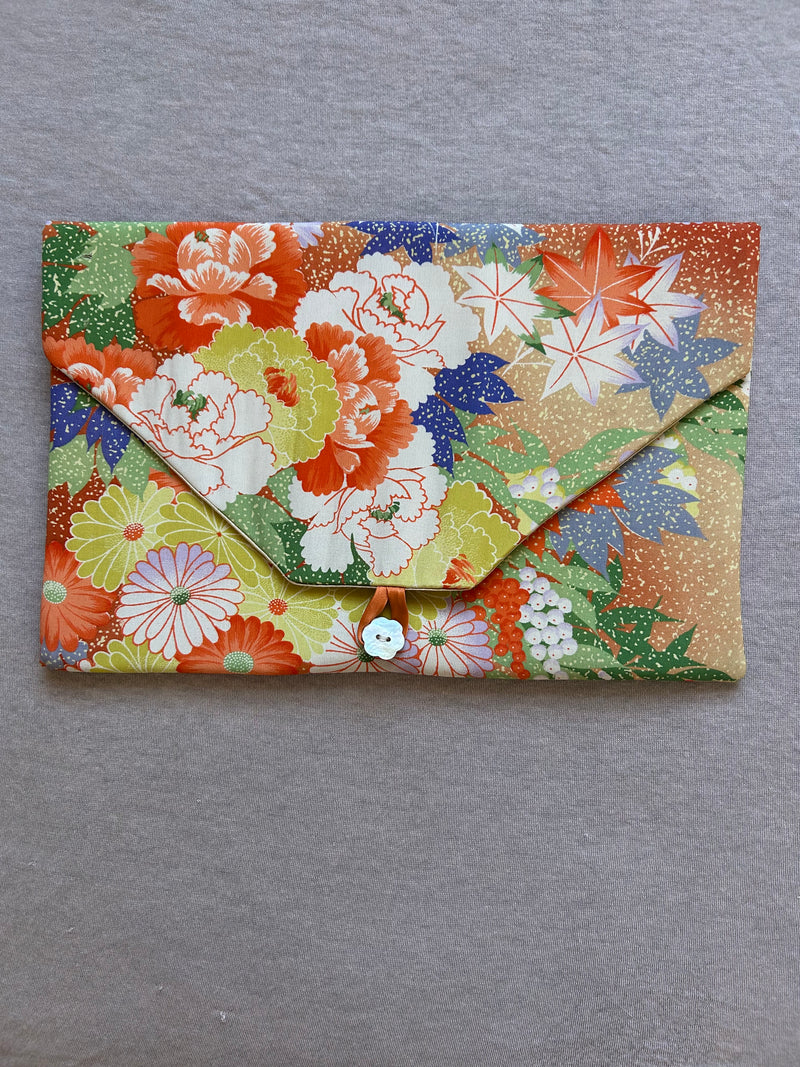 Vintage Silk/Rayon Kimono Lingerie Travel Bag