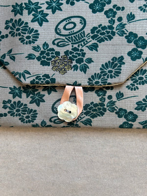 Vintage Silk Kimono Lingerie Travel Bag