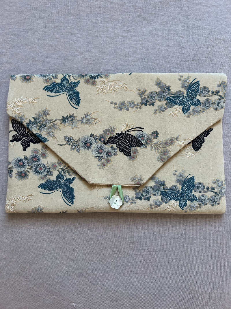 Vintage Silk Kimono Lingerie Travel Bag