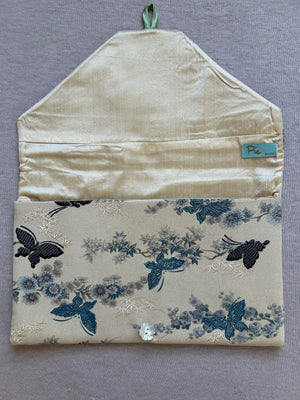 Vintage Silk Kimono Lingerie Travel Bag