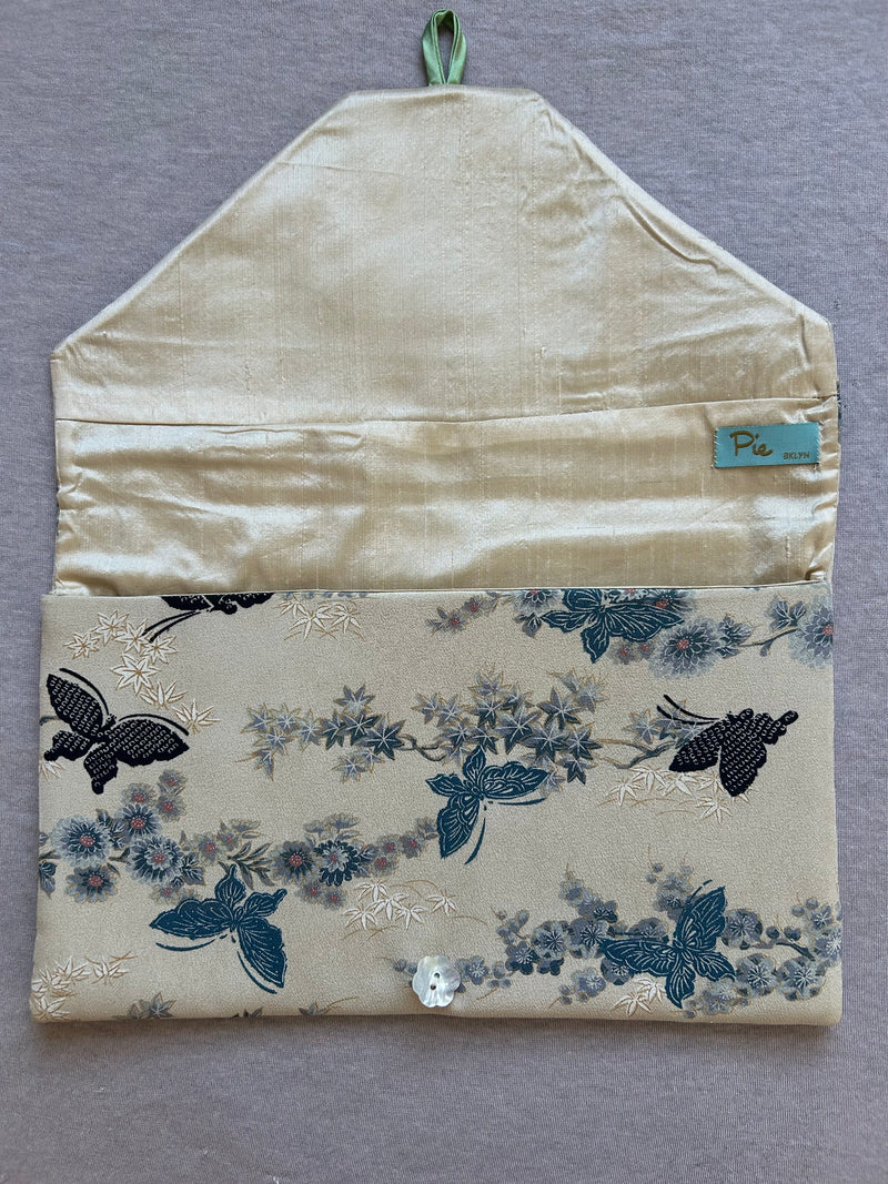 Vintage Silk Kimono Lingerie Travel Bag