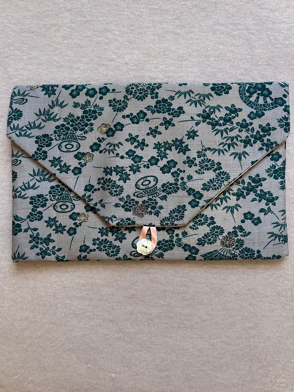Vintage Silk Kimono Lingerie Travel Bag