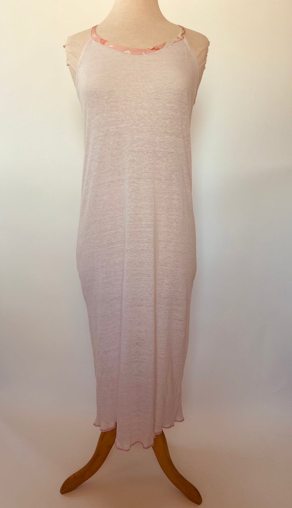 Baby Pink Linen Knit Nightgown