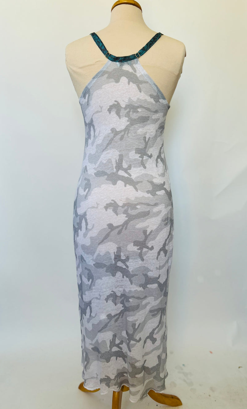 Camo Print Linen Knit Nightgown