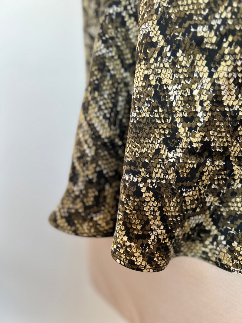 Snakeskin Silk Charmeuse Racerback Camisole