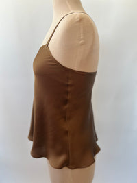 Milk Chocolate Hammered Silk Camisole