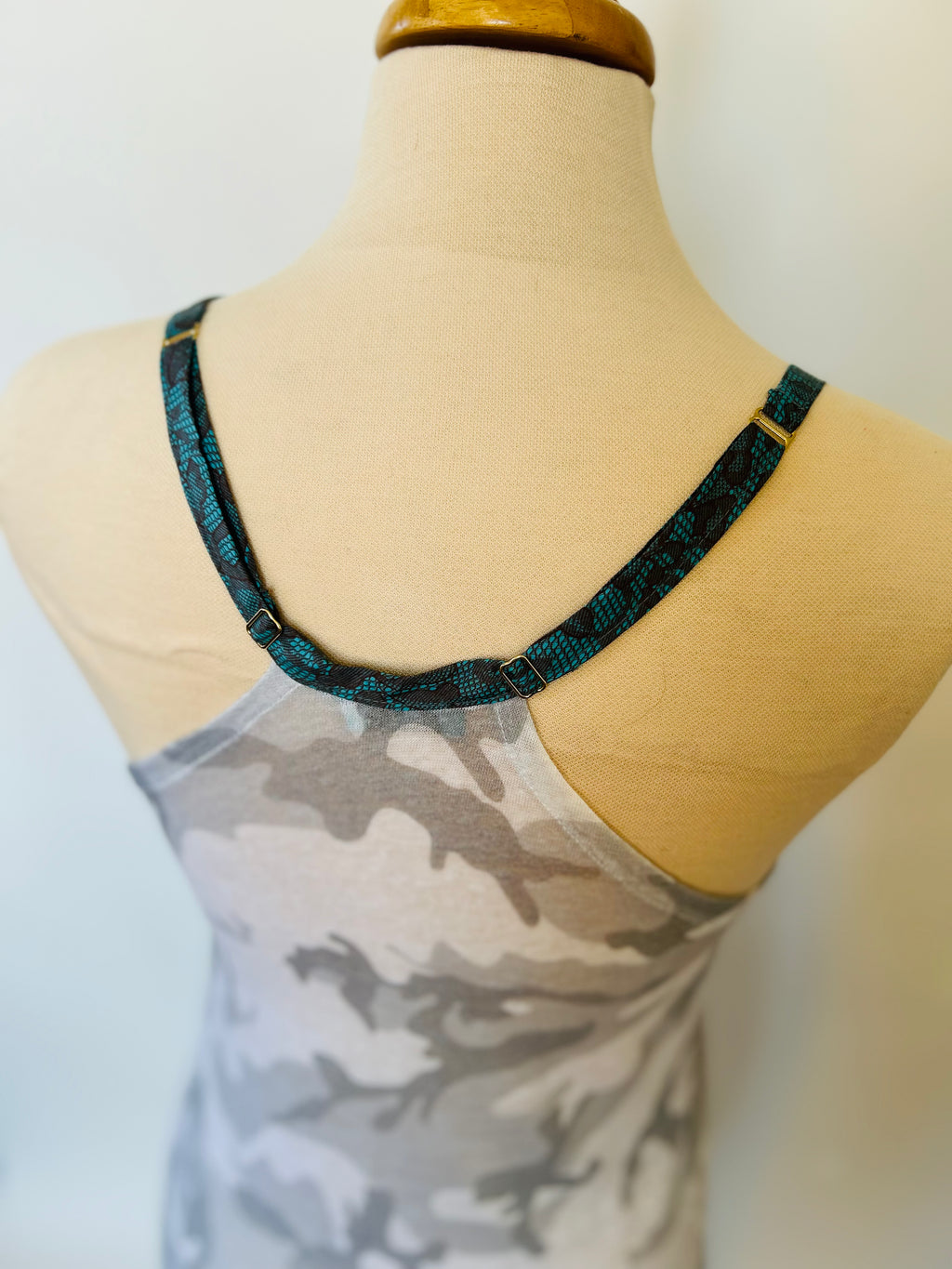Camo Print Linen Knit Nightgown