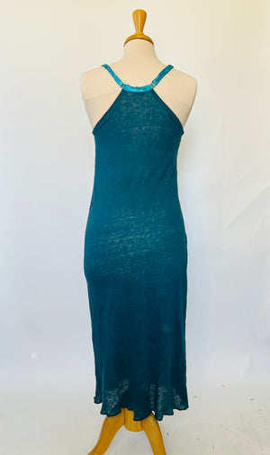 Stormy Blue Linen Knit Nightgown