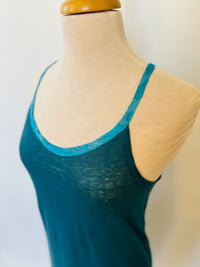 Stormy Blue Linen Knit Nightgown