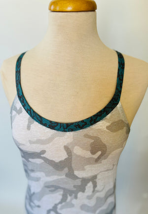 Camo Print Linen Knit Nightgown