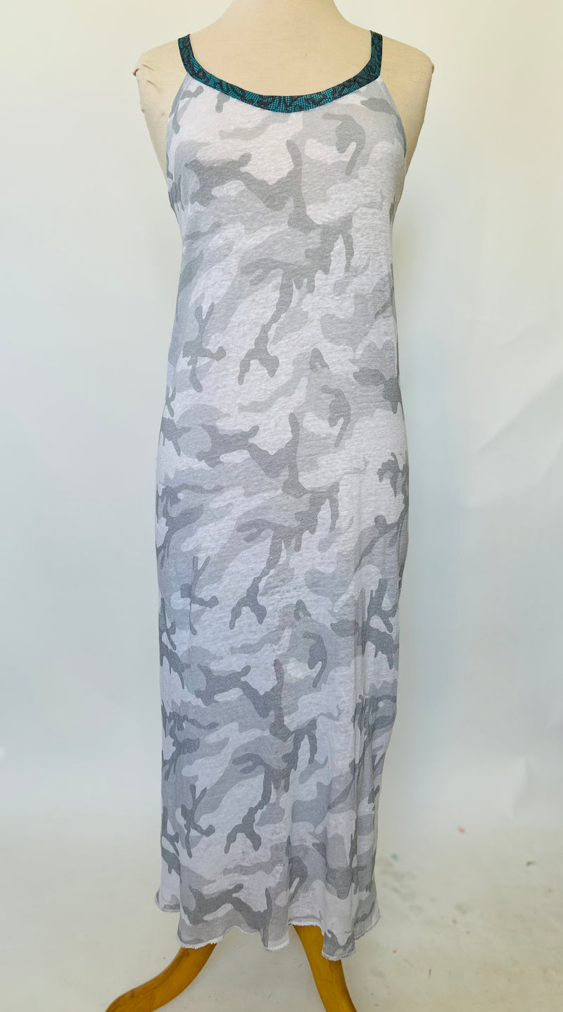 Camo Print Linen Knit Nightgown