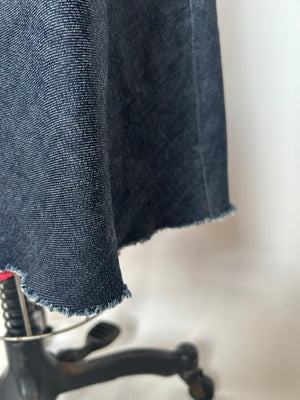 Denim Bias A-line skirt