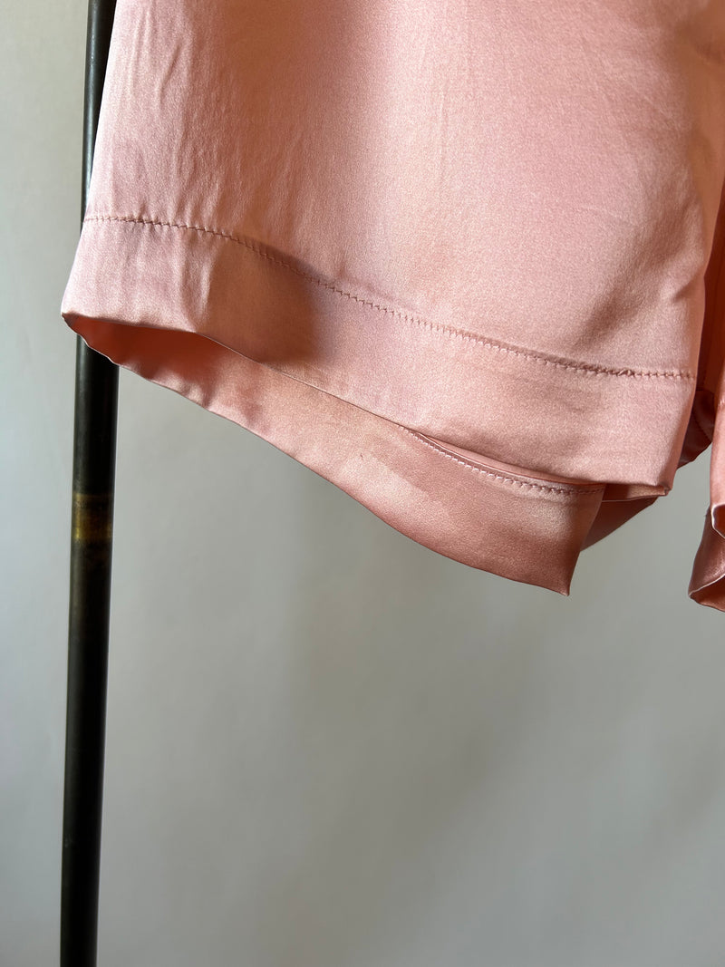Bedroom Pink Silk Charmeuse Sleep Shorts