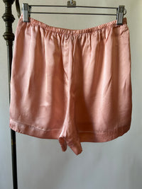 Bedroom Pink Silk Charmeuse Sleep Shorts
