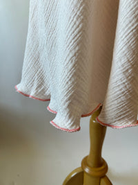 Pale Pink Doubleweight Swiss Waffle Cotton Shortie Nightie