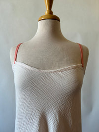 Pale Pink Doubleweight Swiss Waffle Cotton Shortie Nightie