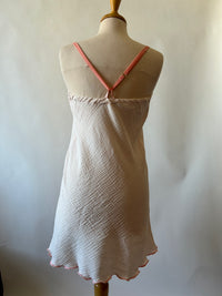 Pale Pink Doubleweight Swiss Waffle Cotton Shortie Nightie