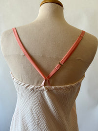 Pale Pink Doubleweight Swiss Waffle Cotton Shortie Nightie