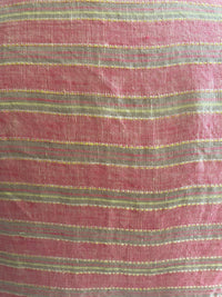 Pink Striped Linen Caftan