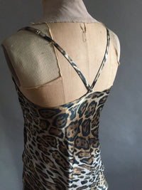 Animal Print Silk Charmeuse Slip