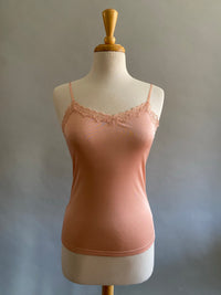 Shell Pink Silk Jersey Camisole