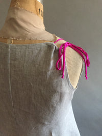 Gray handkerchief linen shortie nightie