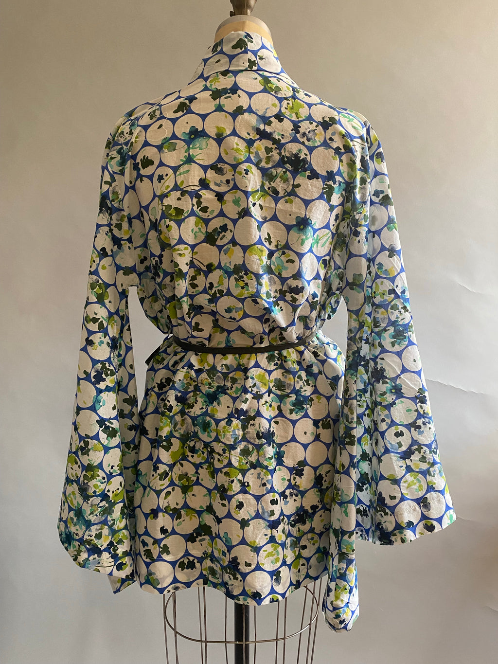Honeycomb Floral Cotton Shortie Robe