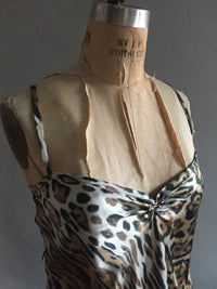 Animal Print Silk Charmeuse Slip