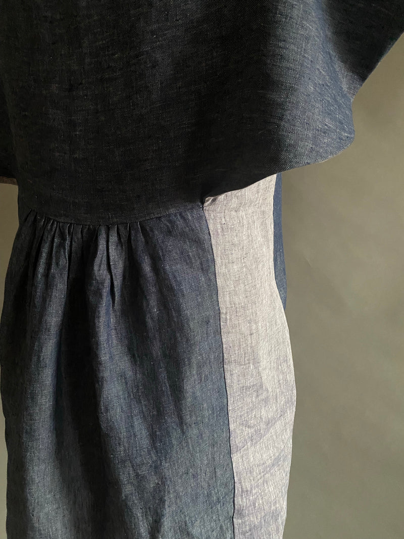 Denim Linen & Handkerchief Linen Sprung/Summer Dress
