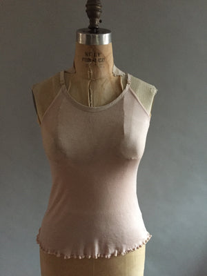 Soft pink knit camisole