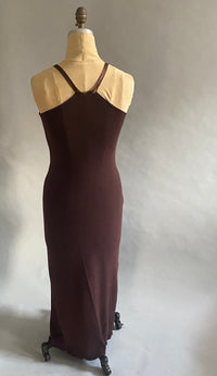 Warm Chocolate Wool Knit Nightgown