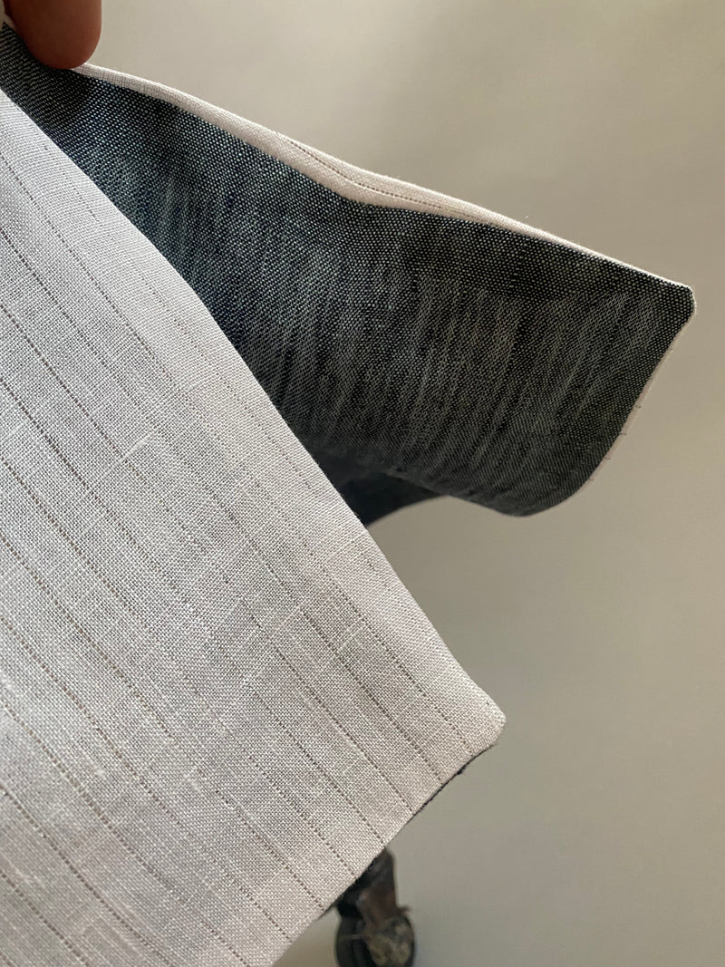 Linen Caftan With Contrasting Facing