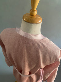 Blush Pink Handkerchief Linen Dressing Gown