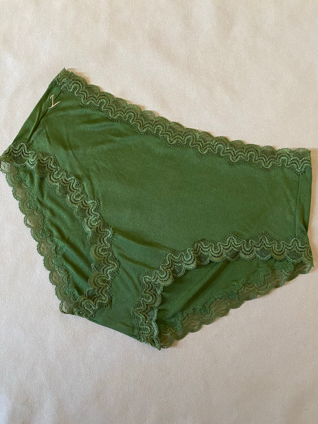 Greenie Silk Jersey Boy Short Panties