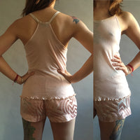 Soft pink knit camisole