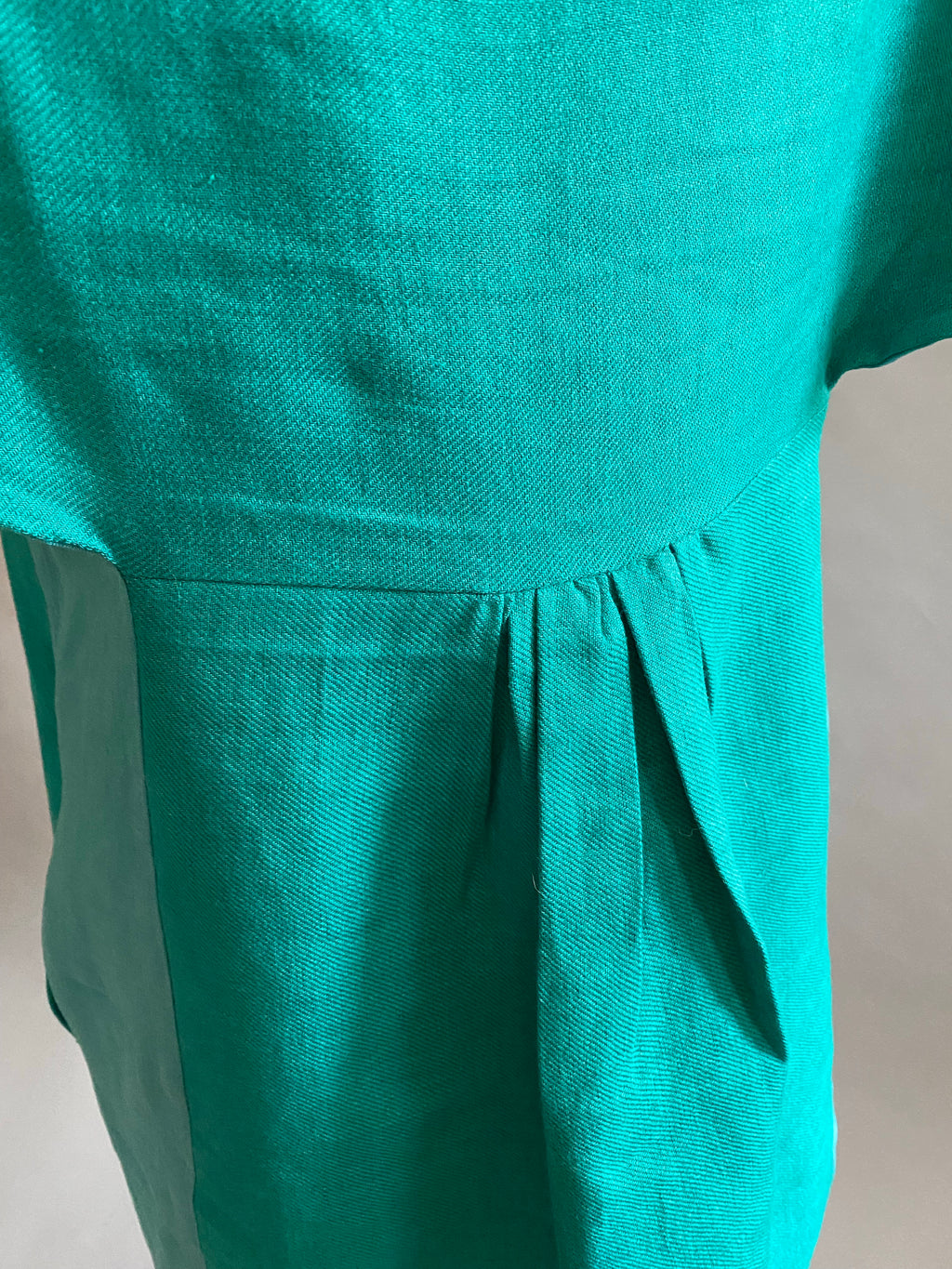 Electric Teal/Ocean Linen Sprung/Summer Dress