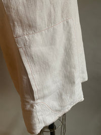 White Linen with Silver Thread Tunic