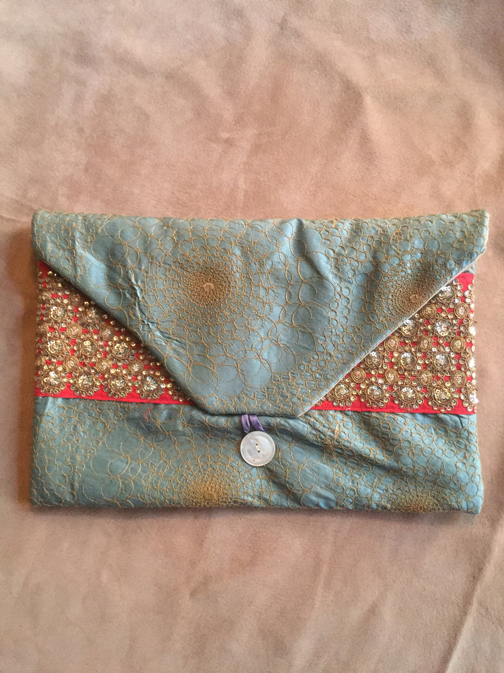 Embroidered Silk Lingerie Travel Bag