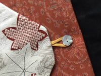 Vintage Silk Kimono Lingerie Travel Bag