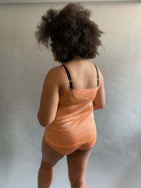 Papaya Silk Jersey Camisole