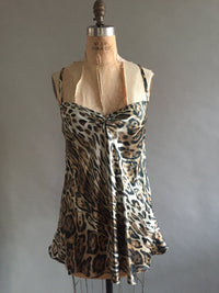 Animal Print Silk Charmeuse Slip